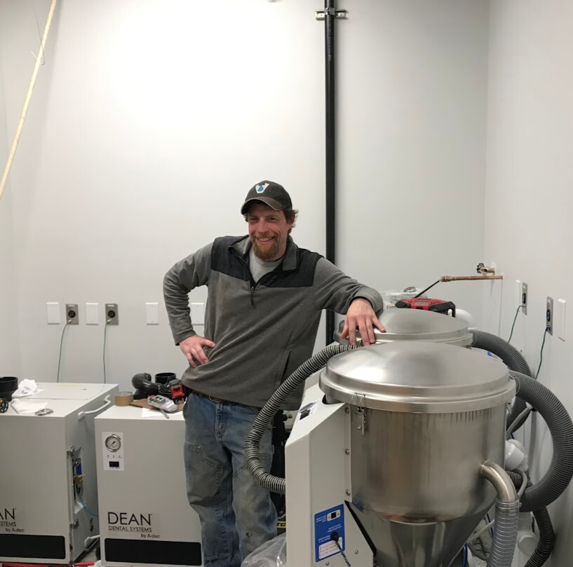 Dental plumbing installation