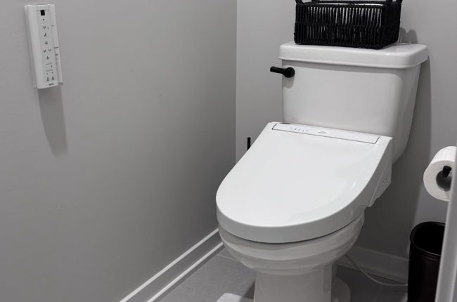 TOTO Bidet seat master bath remodel Sherwood oregon