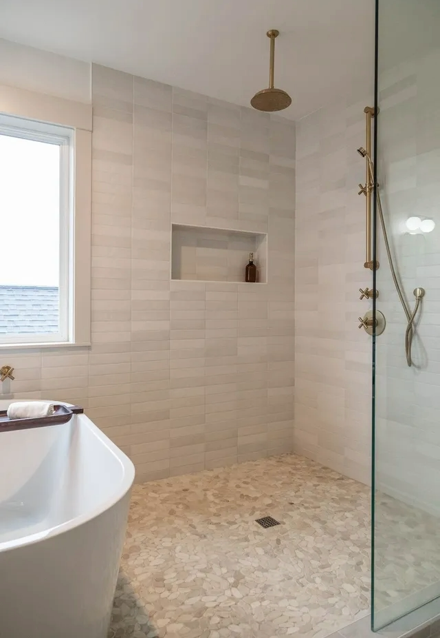 Sherwood Oregon Master Bath Remodel Shower Rain Head